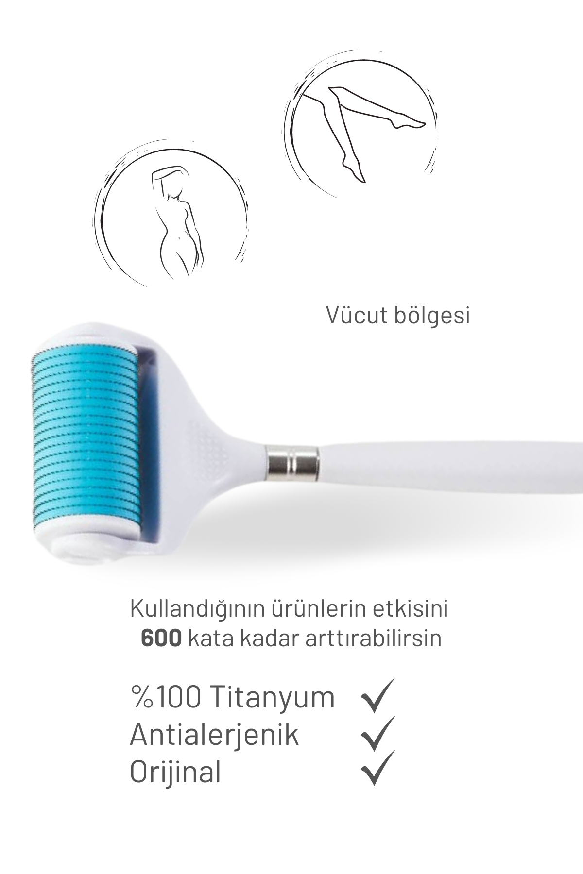 N In 1 - 3,00mm 1200 Iğneli Vücut Dermaroller